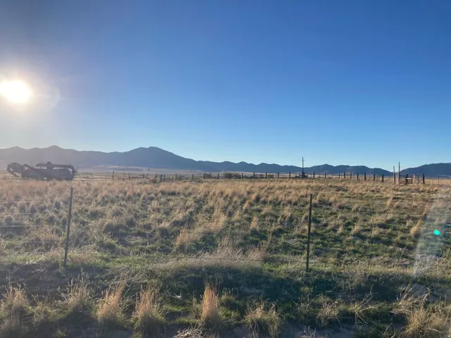 View of mountain background with rural landscape