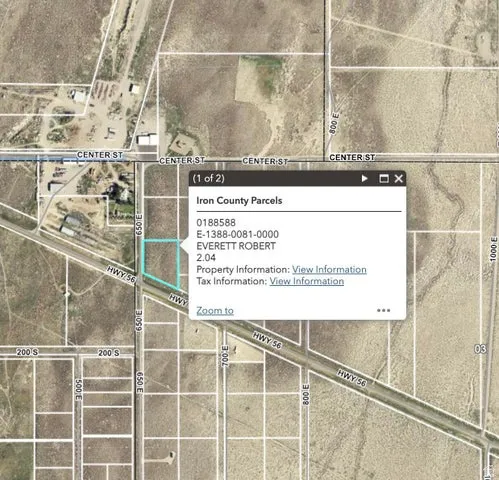 Aerial overview of property's location