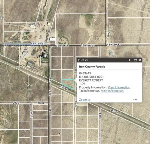 Aerial overview of property's location