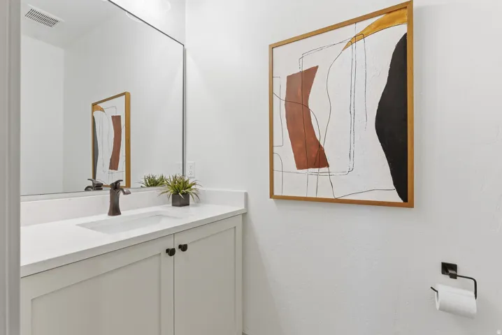 Bathroom featuring vanity