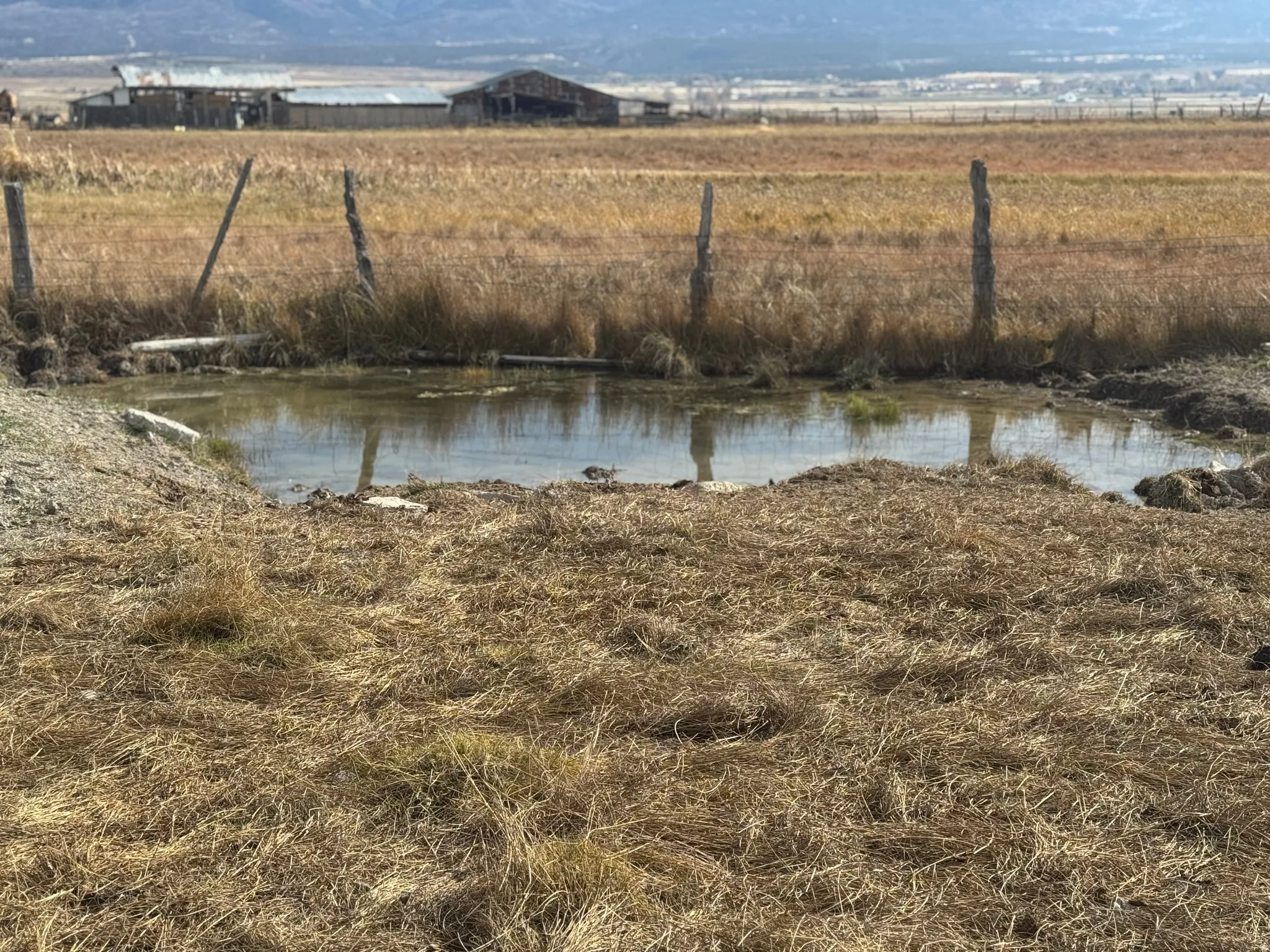 Water view with a mountainous background