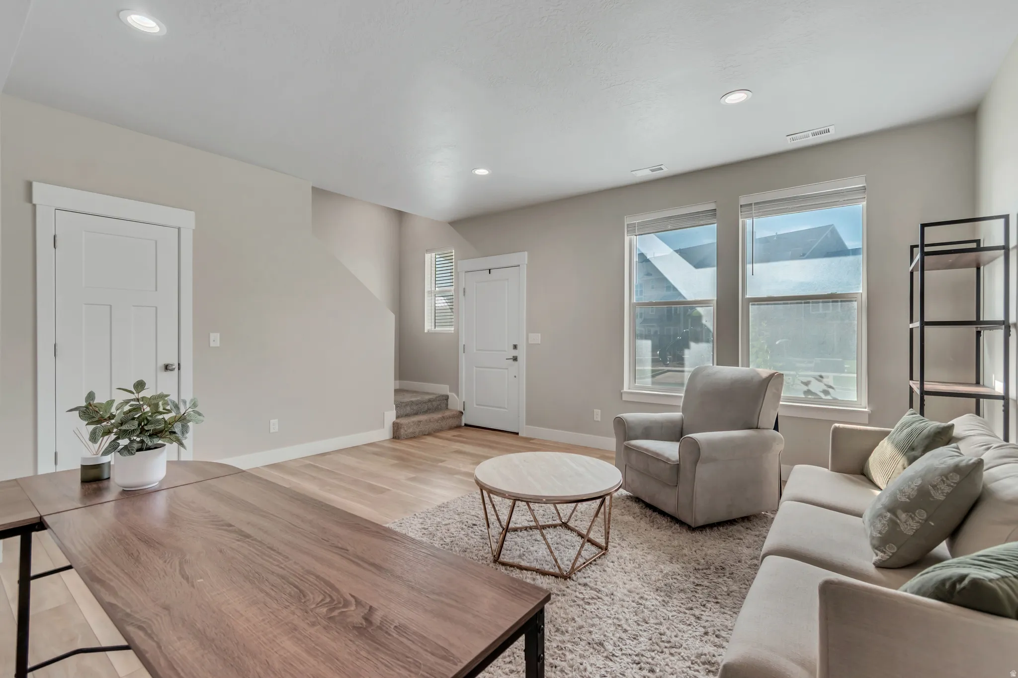 Front door / entrance to garage