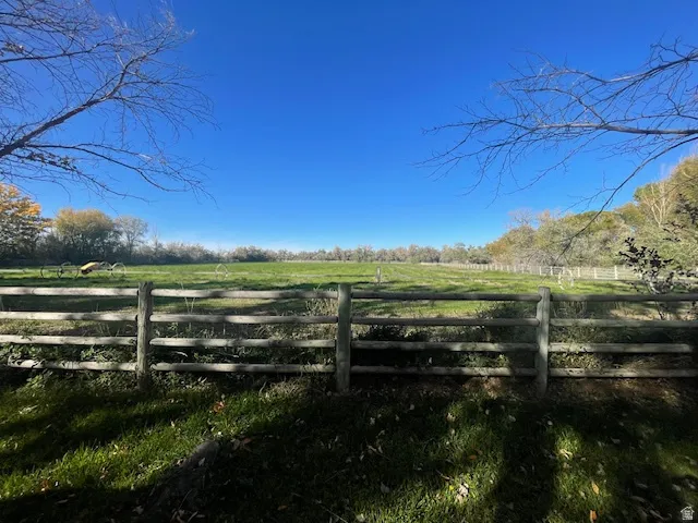 Gate with a rural view