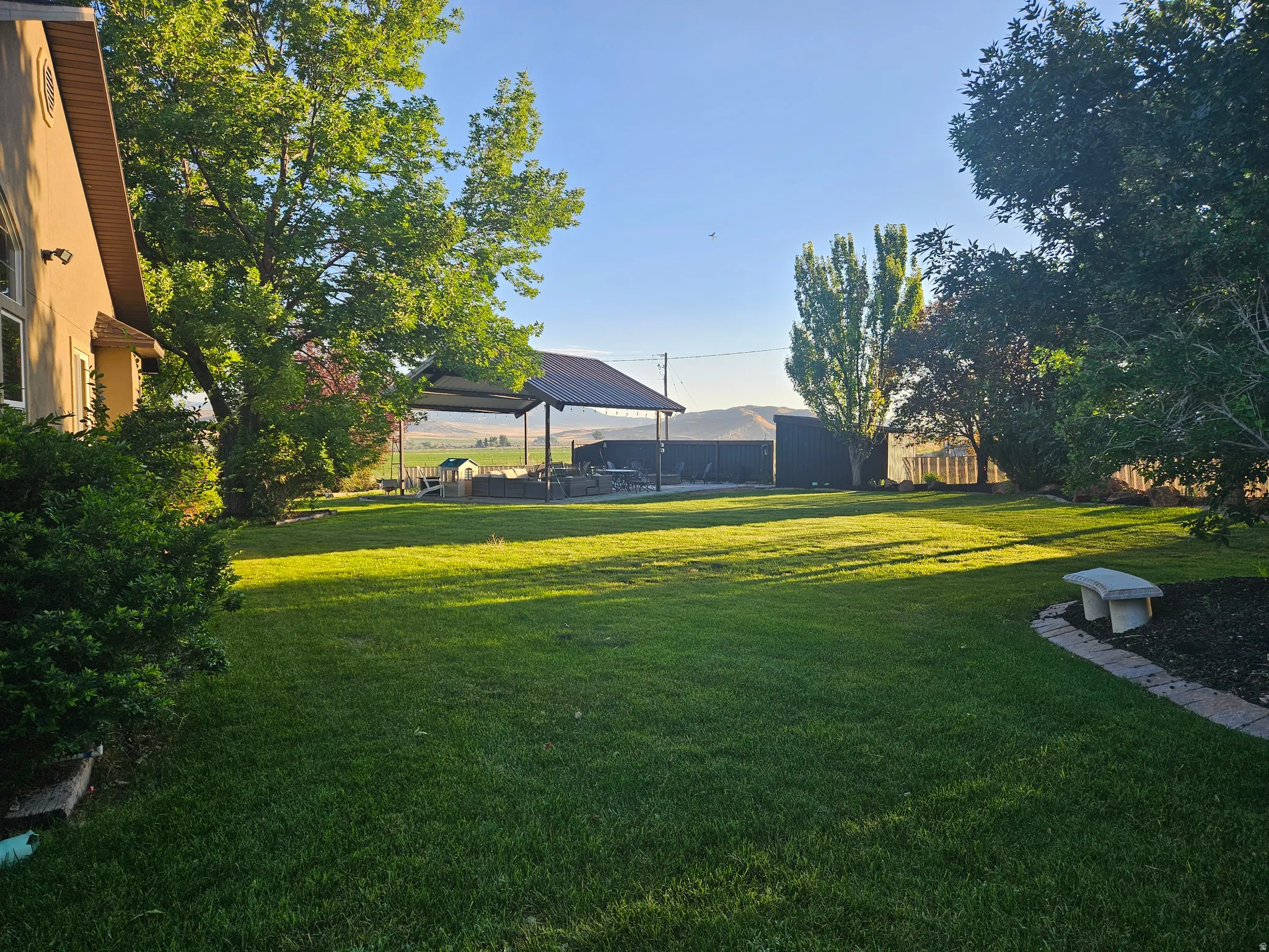 View of yard featuring a patio