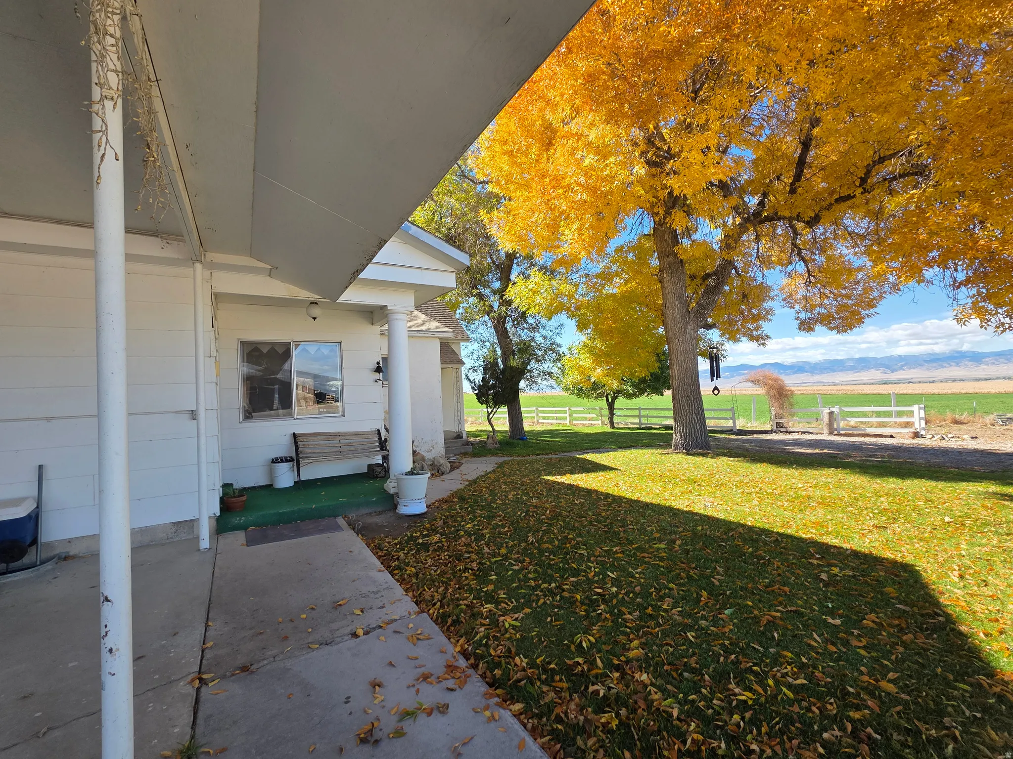 View of yard featuring a view of countryside