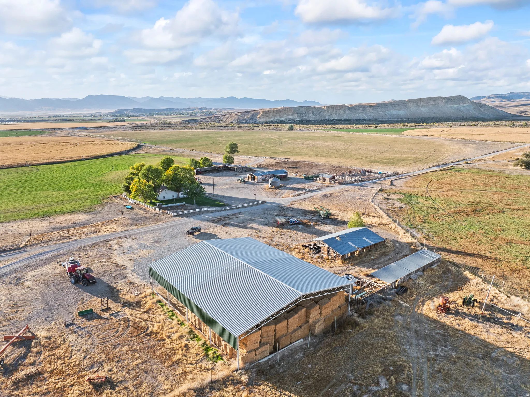 View of rural area with a mountain backdrop