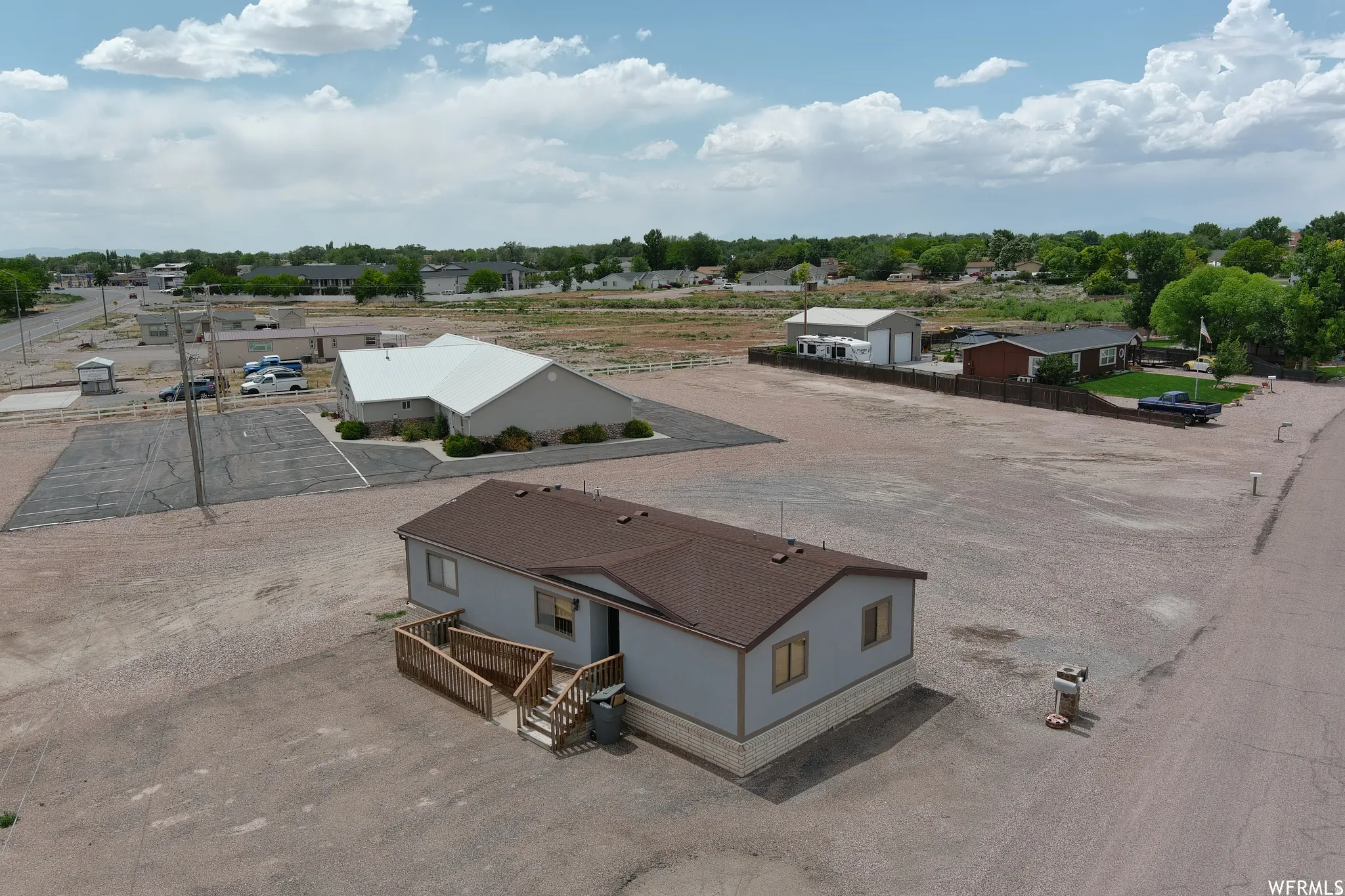Aerial view of property and surrounding area
