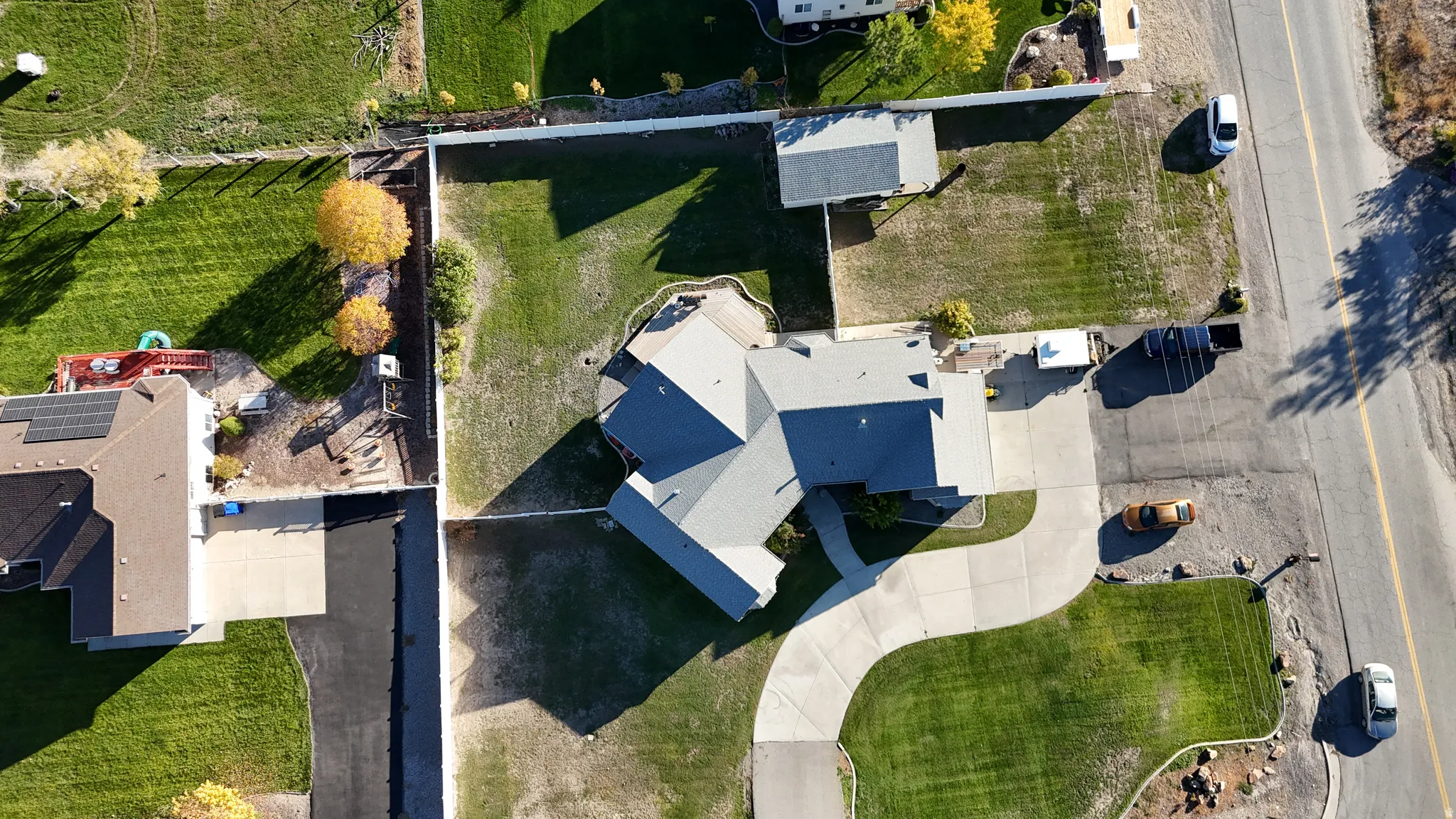 Aerial overview of property's location