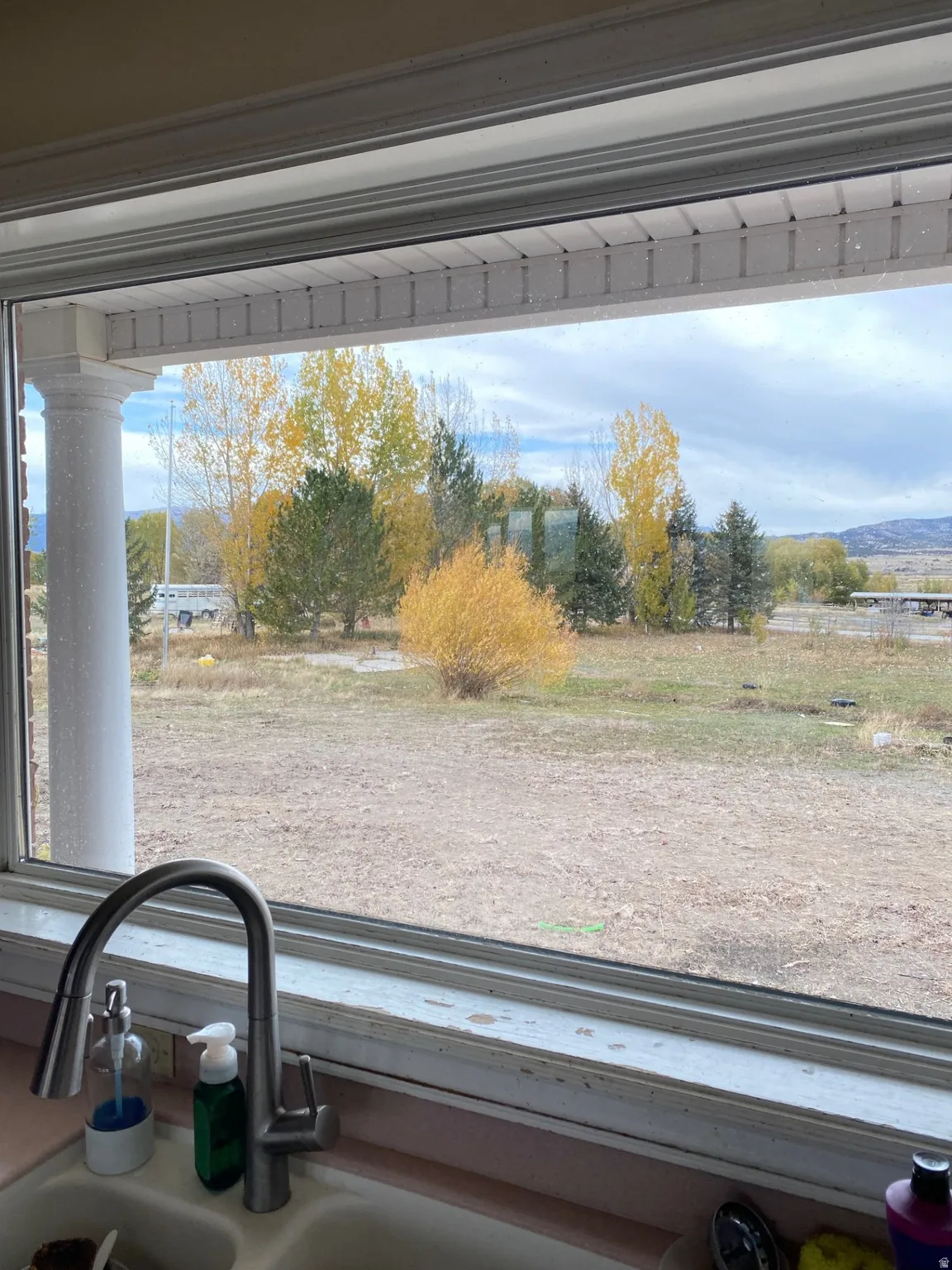 Kitchen view of a sink