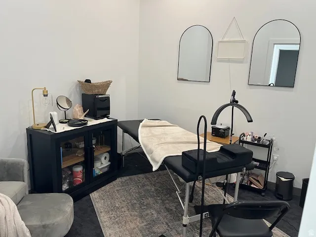 Office area with carpet