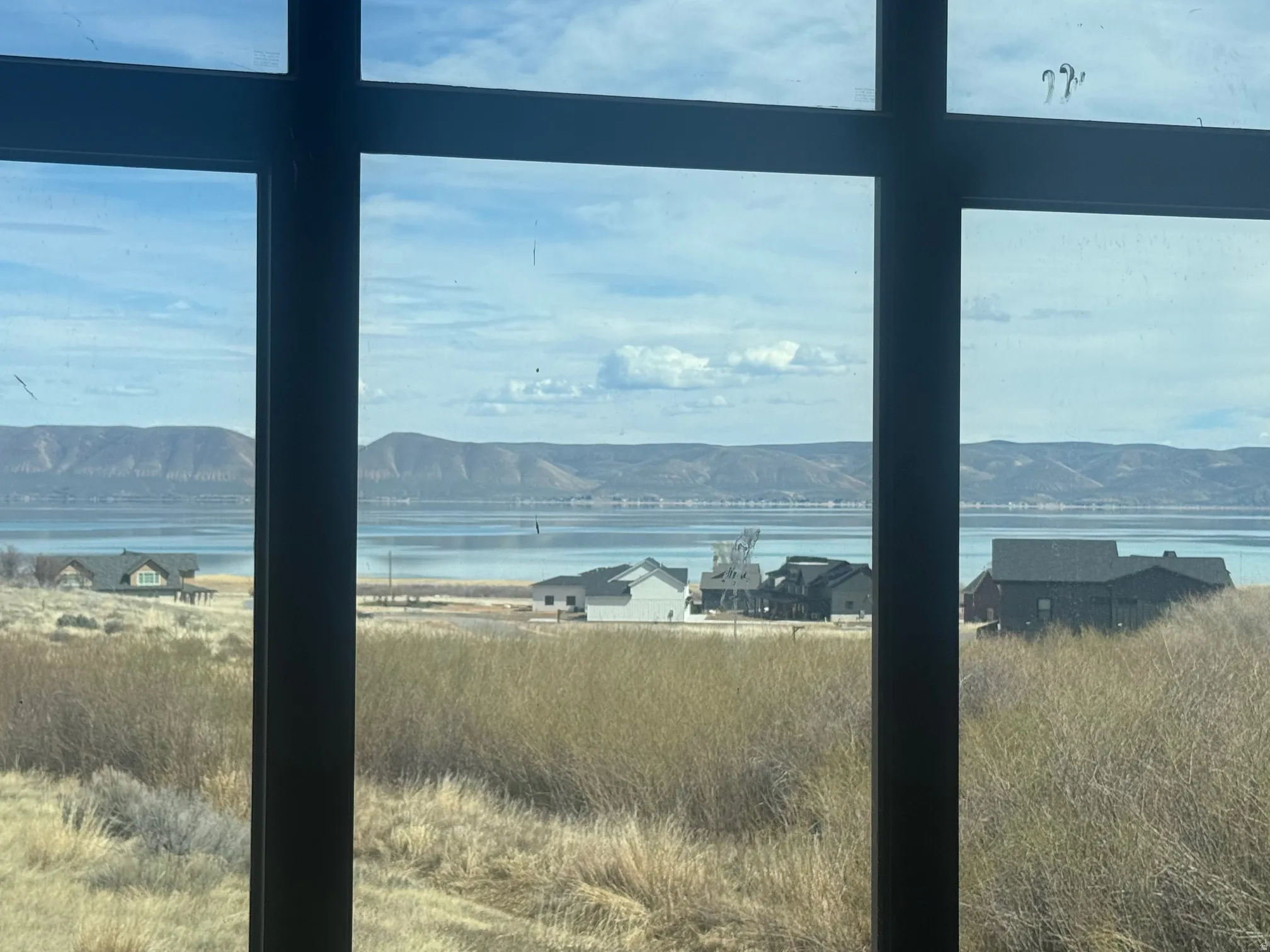 Water view featuring mountains