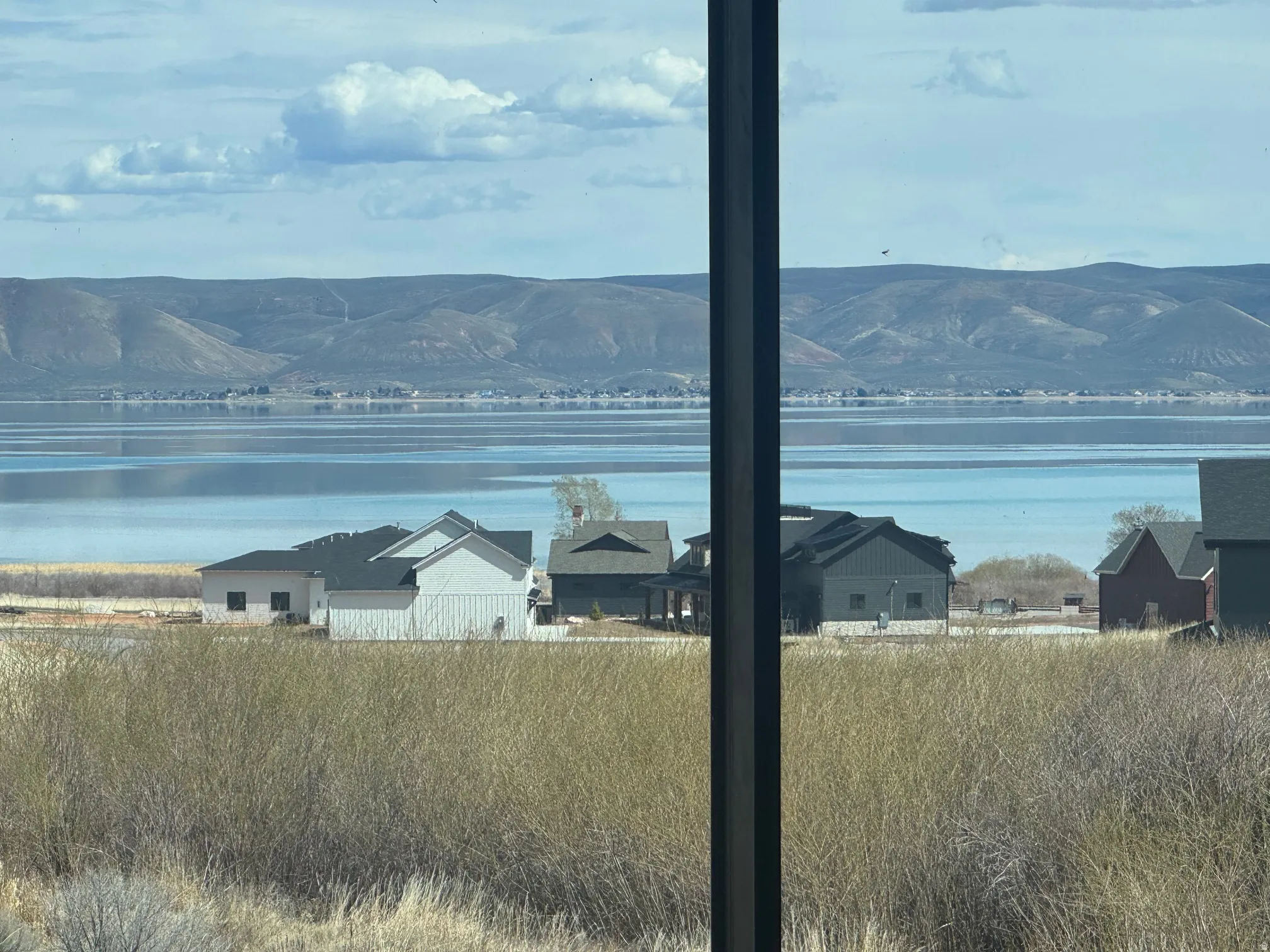 Water view featuring mountains