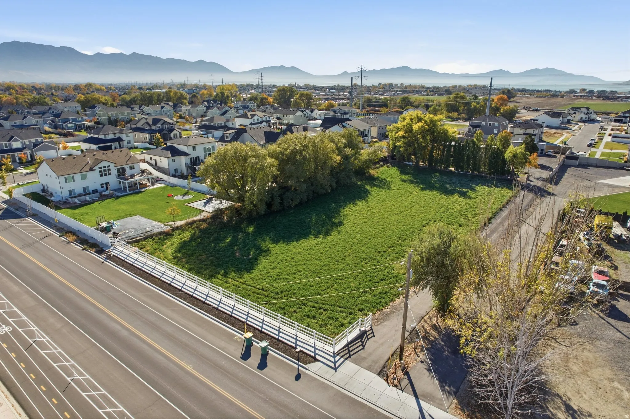 Southeast aerial view