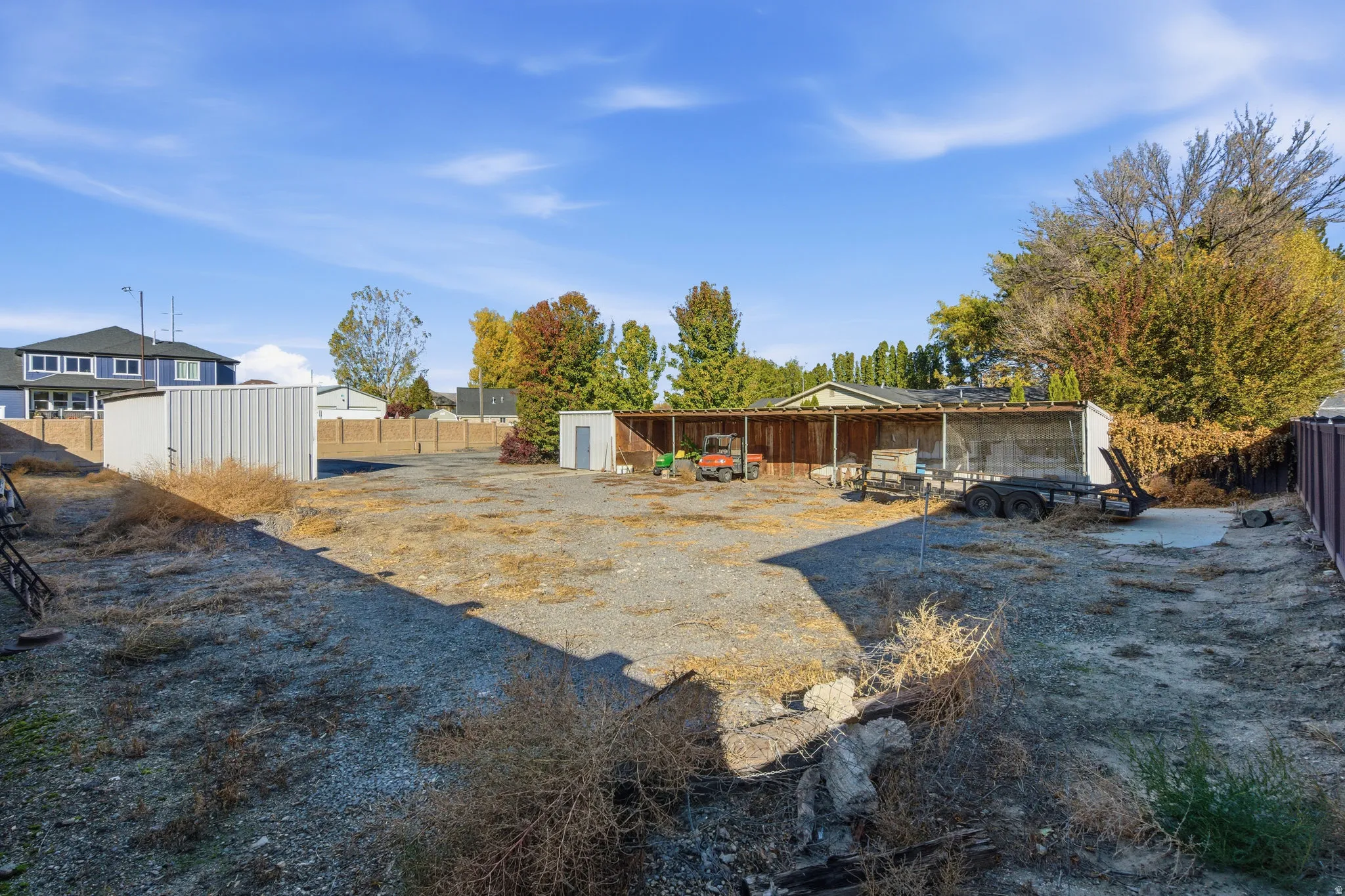 Horse stalls and outbuildings