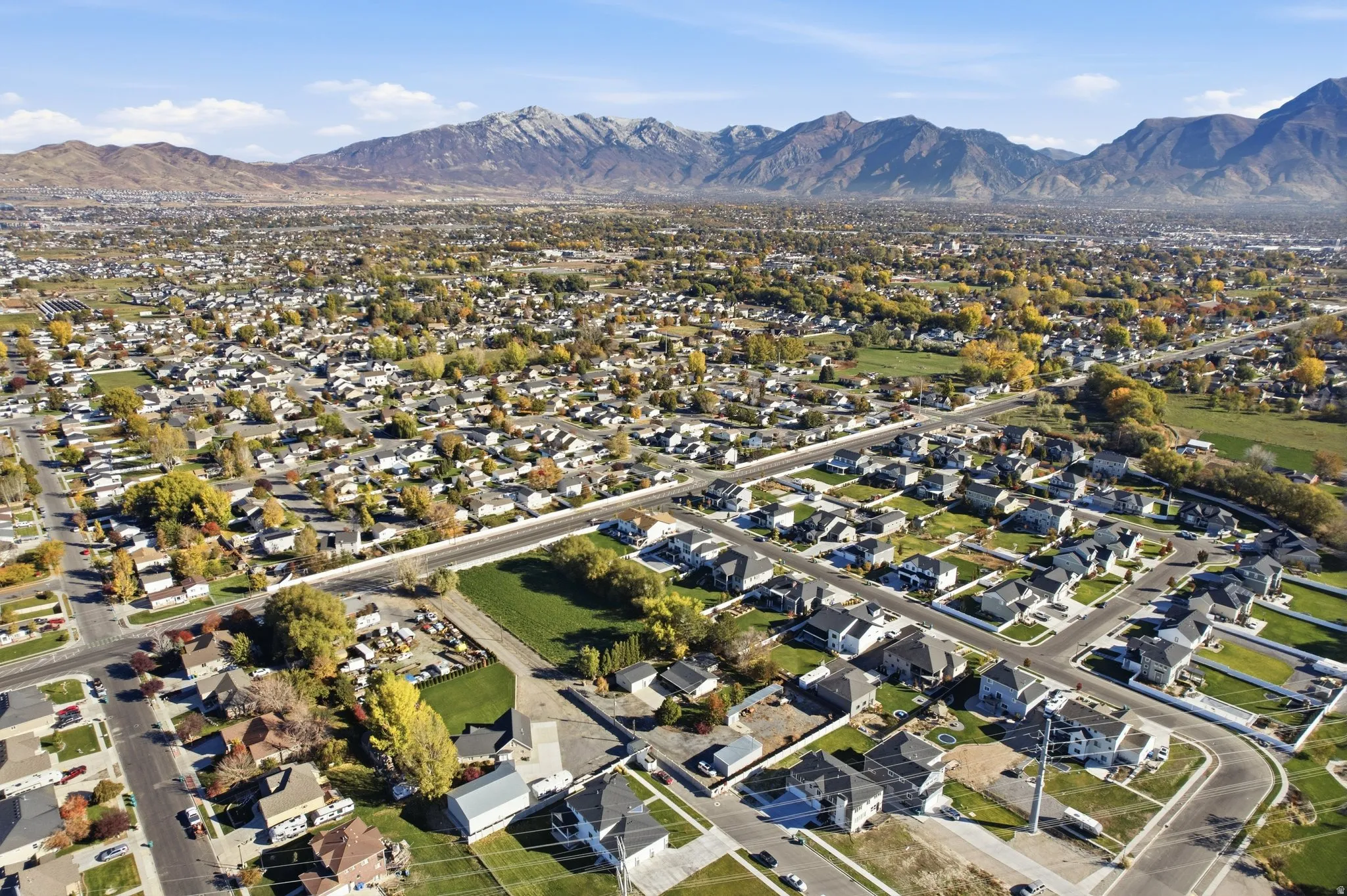 Northeast aerial view