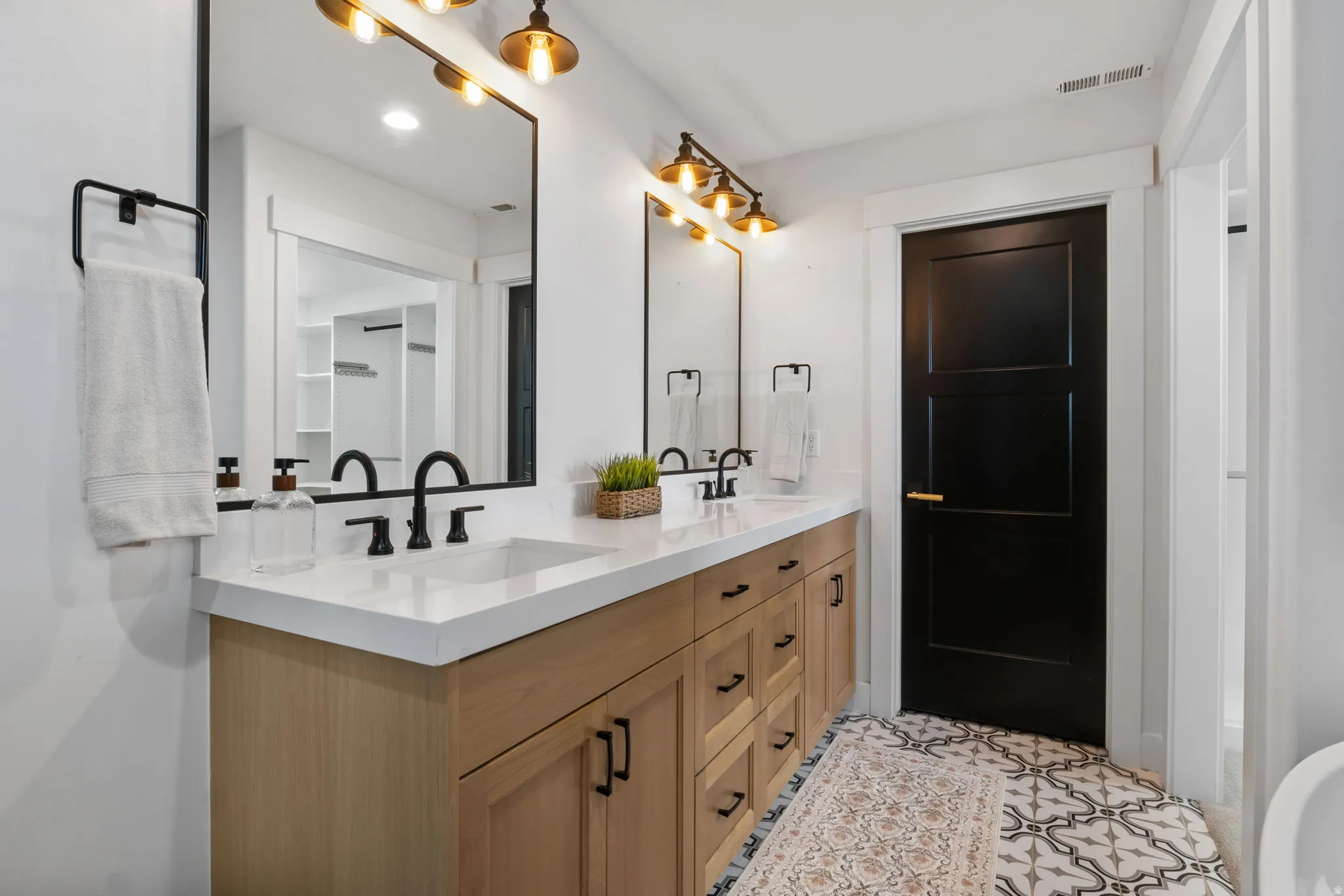Bathroom with double vanity