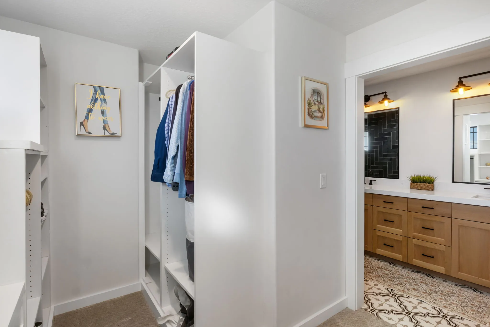 View of spacious closet