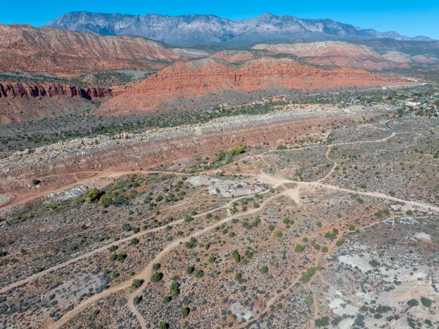 Mountain view with a desert landscape and rural landscape