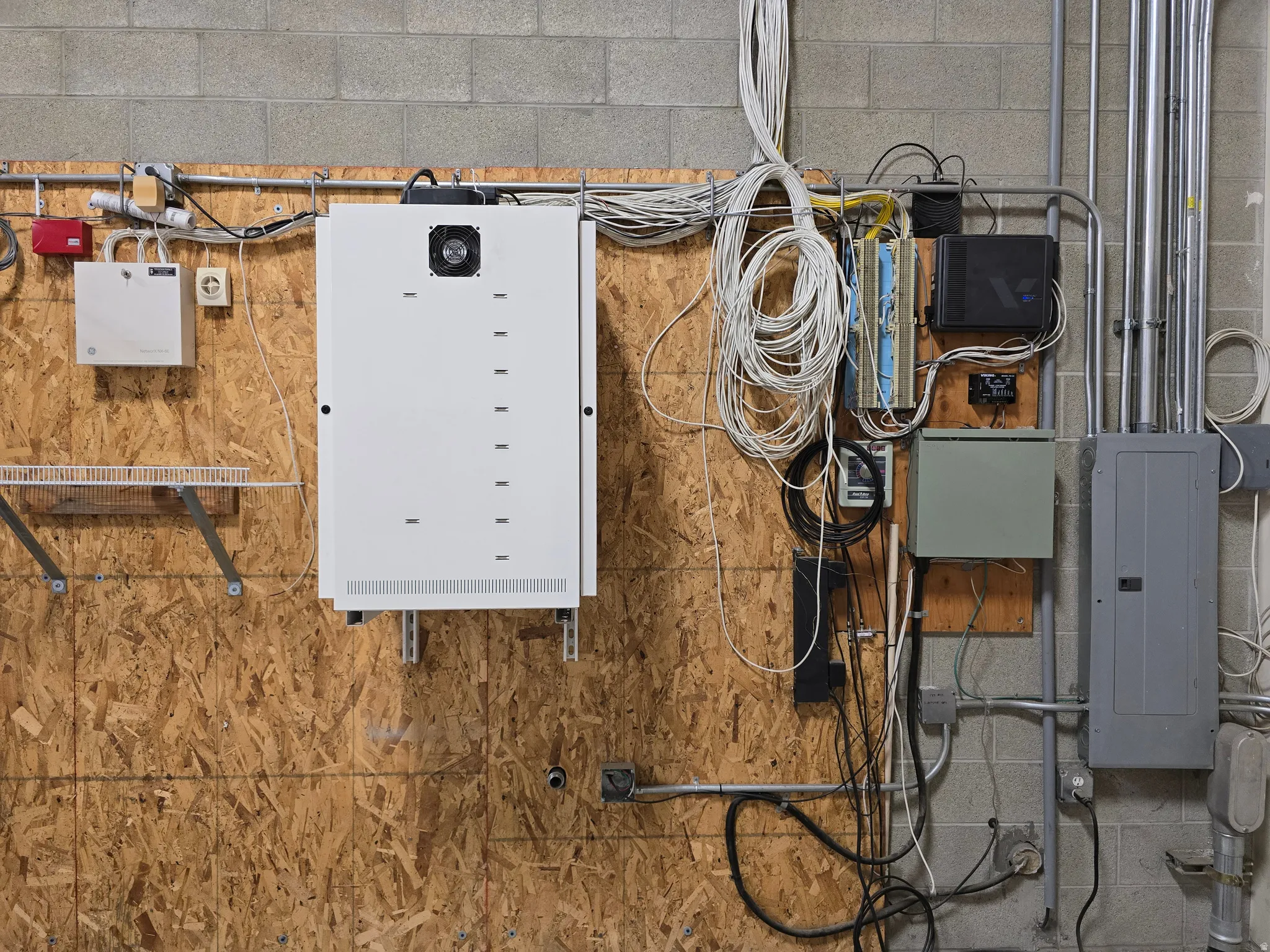 Utilities with electric panel