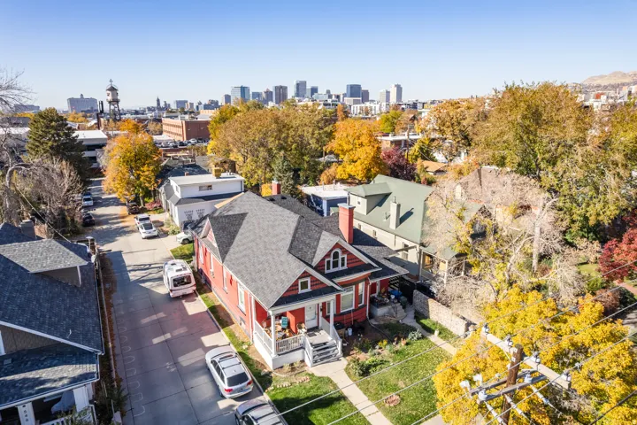 Drone / aerial view of skyline