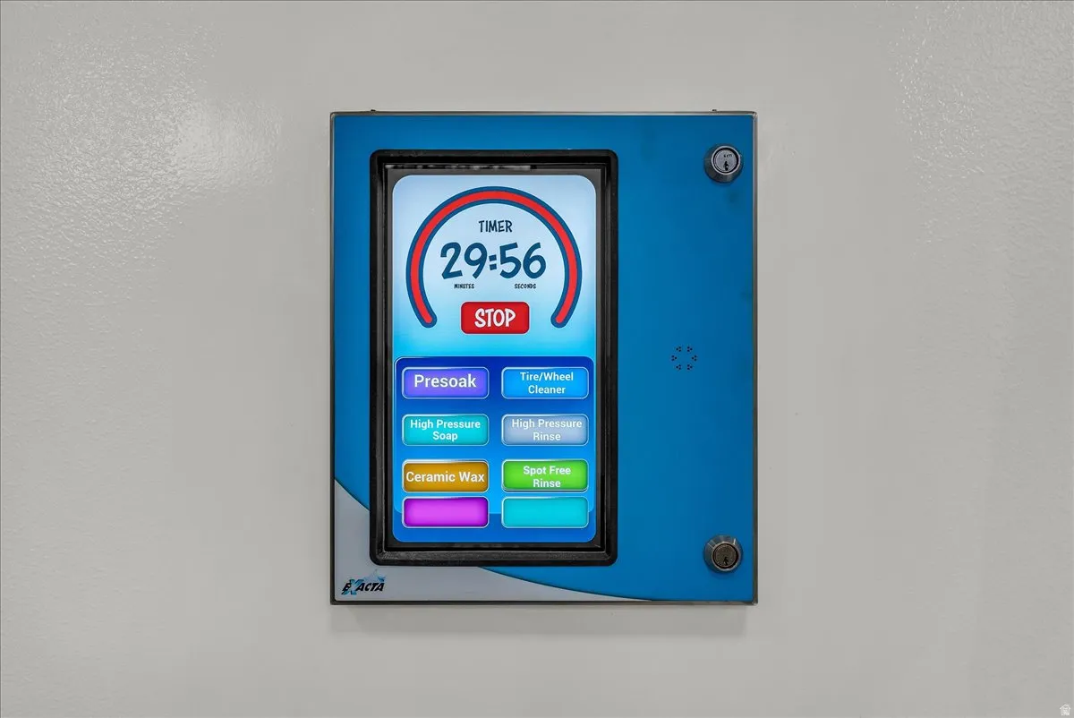 Professional in home car wash bay control