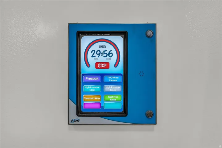 Professional in home car wash bay control