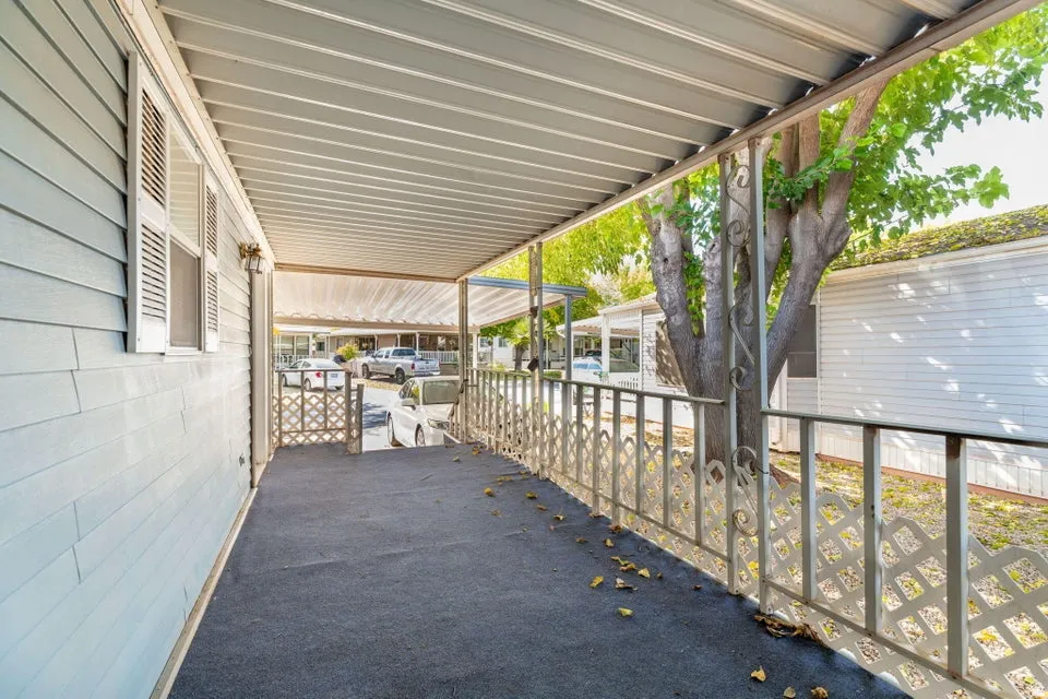 View of covered porch