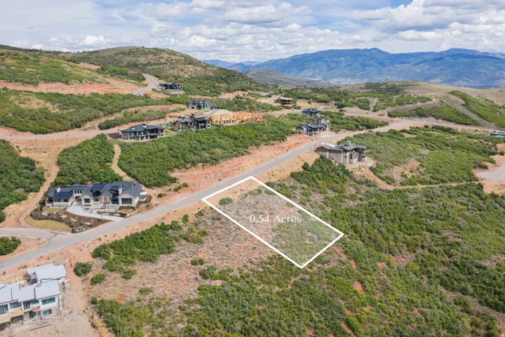 View of property location with property parcel outlined and a mountainous background