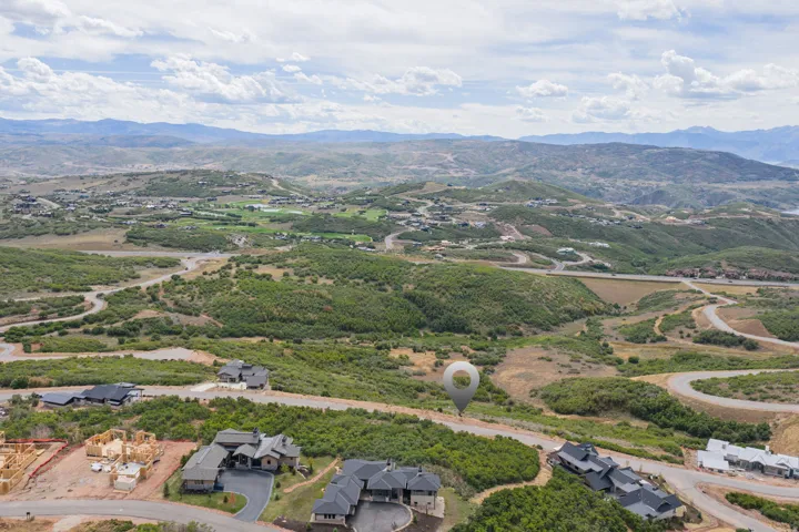 Aerial view of mountains