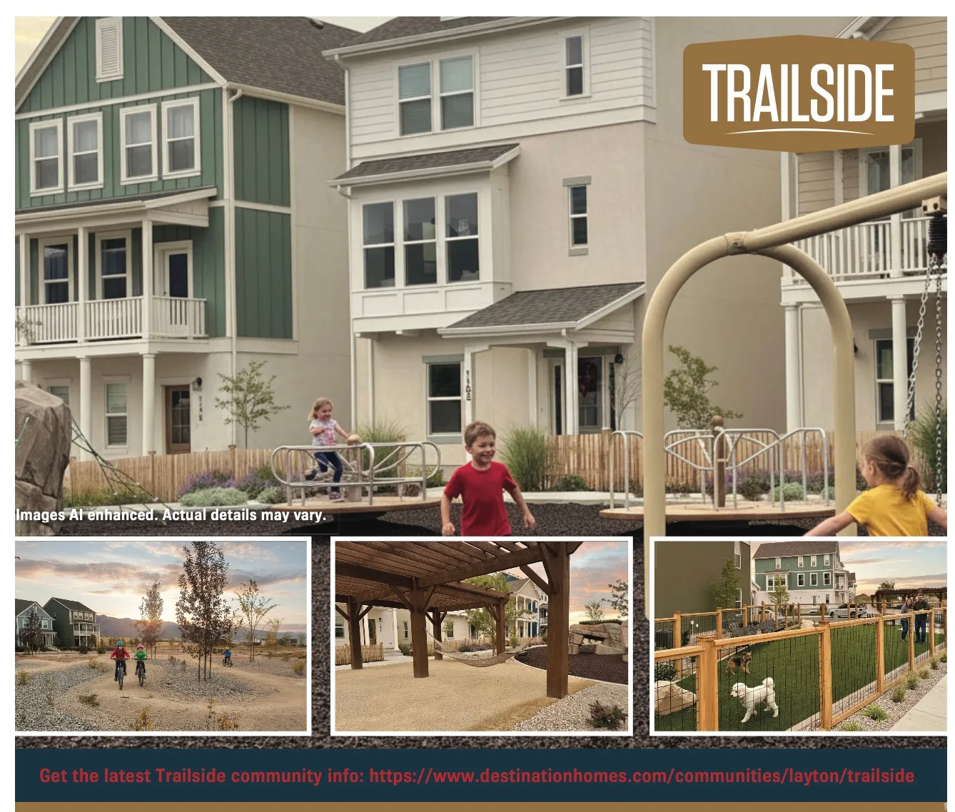 View of marketing collateral with multiple images