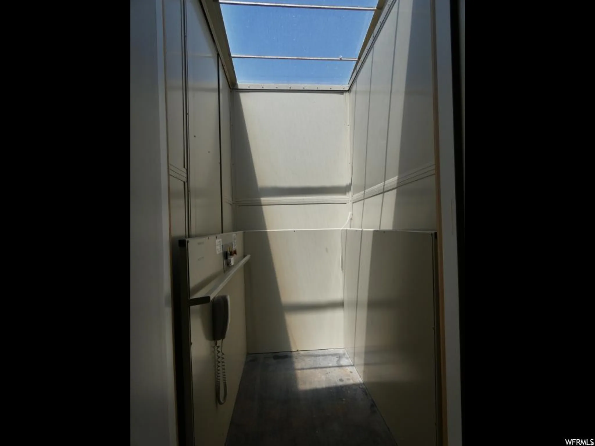 Detailed view of a skylight