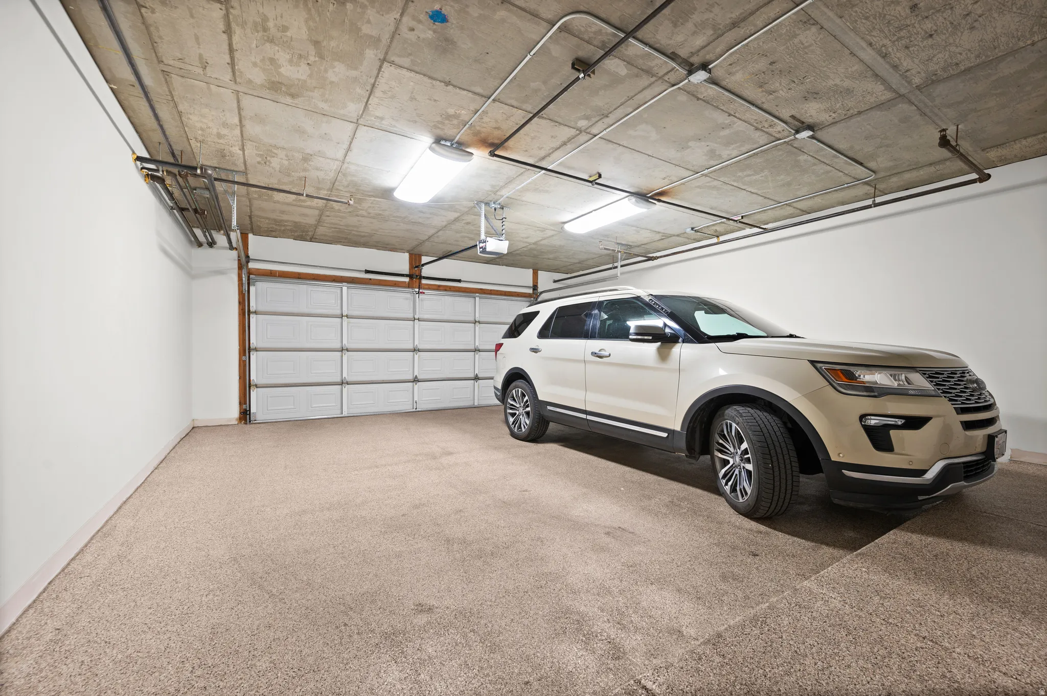 Private 2-car garage with secure entrance