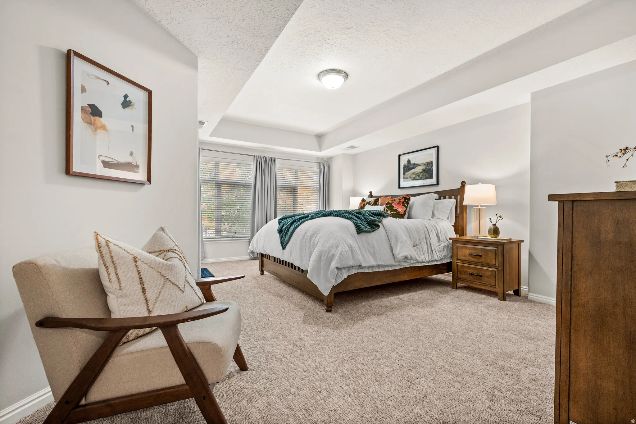Large second-floor primary bedroom suite with walk-in closet