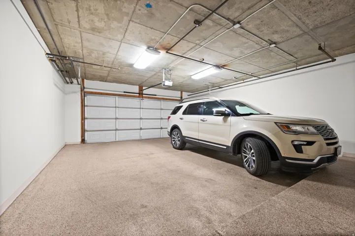 Private 2-car garage with secure entrance