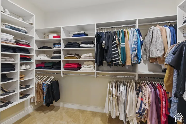 View of spacious closet