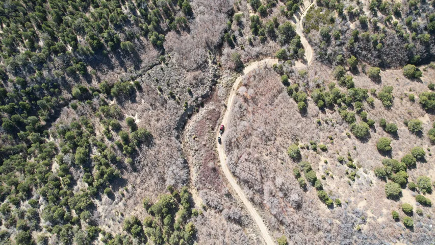 Aerial overview of property's location with rural landscape