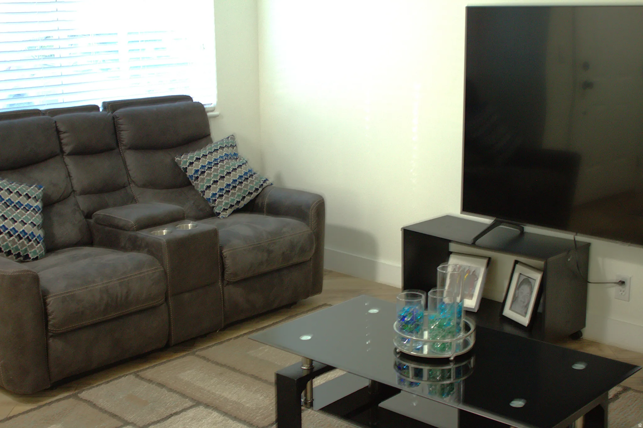 Living room featuring baseboards