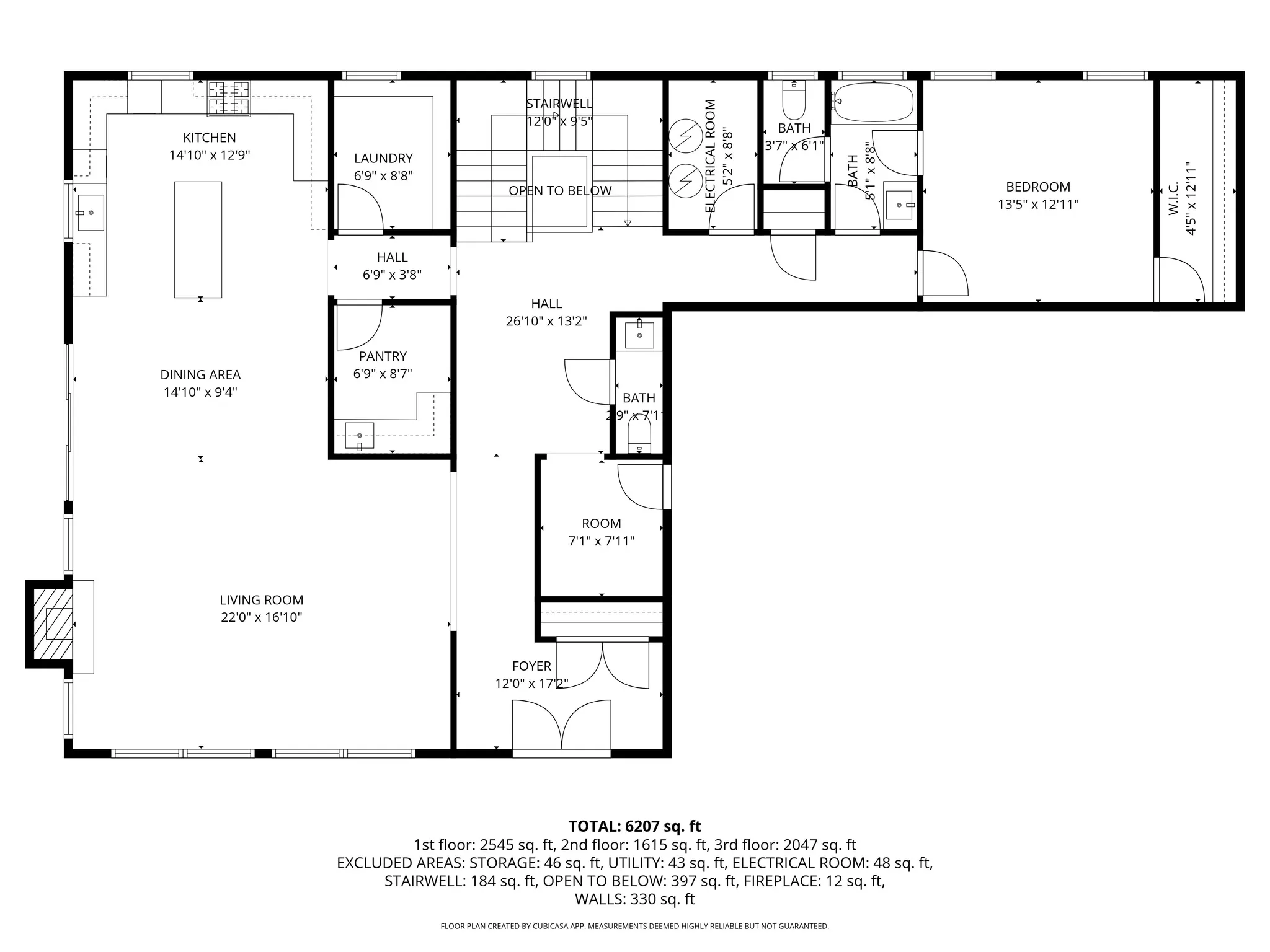 View of floor plan / room layout