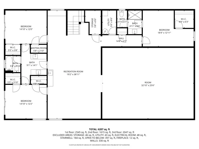 View of room layout