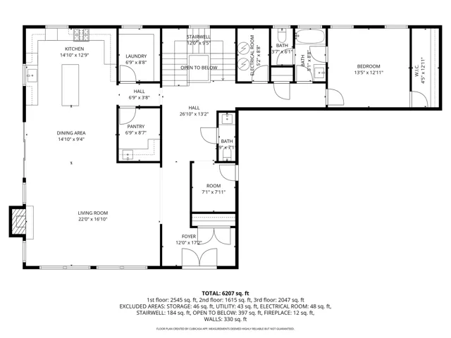 View of floor plan / room layout