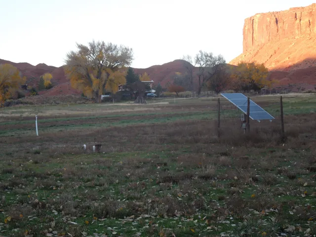 View of yard with a mountain view