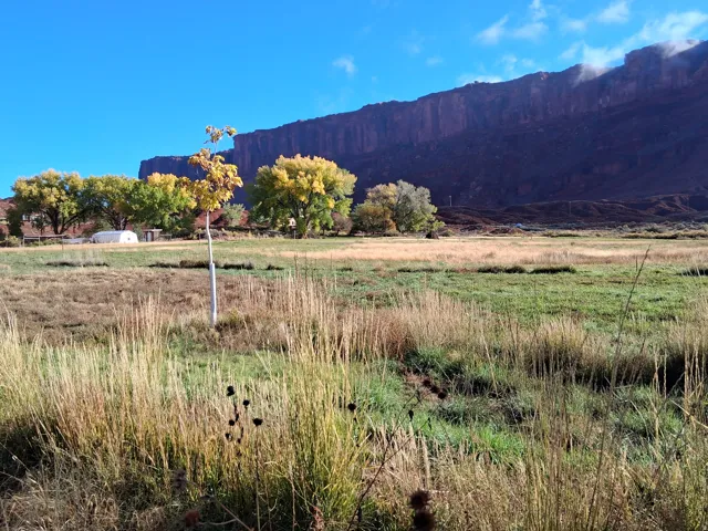 View of mountain background with rural landscape