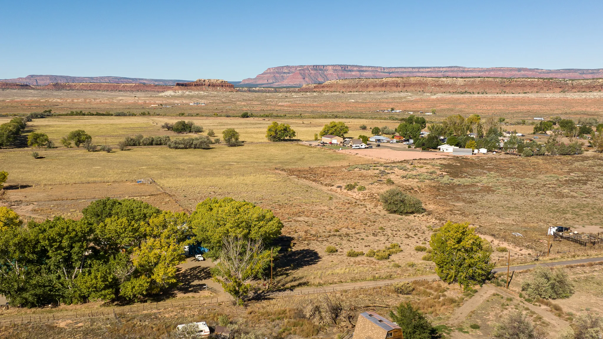 View of mountain backdrop featuring rural landscape
