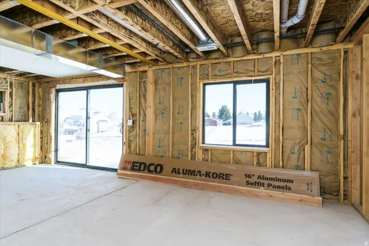 Basement featuring healthy amount of natural light