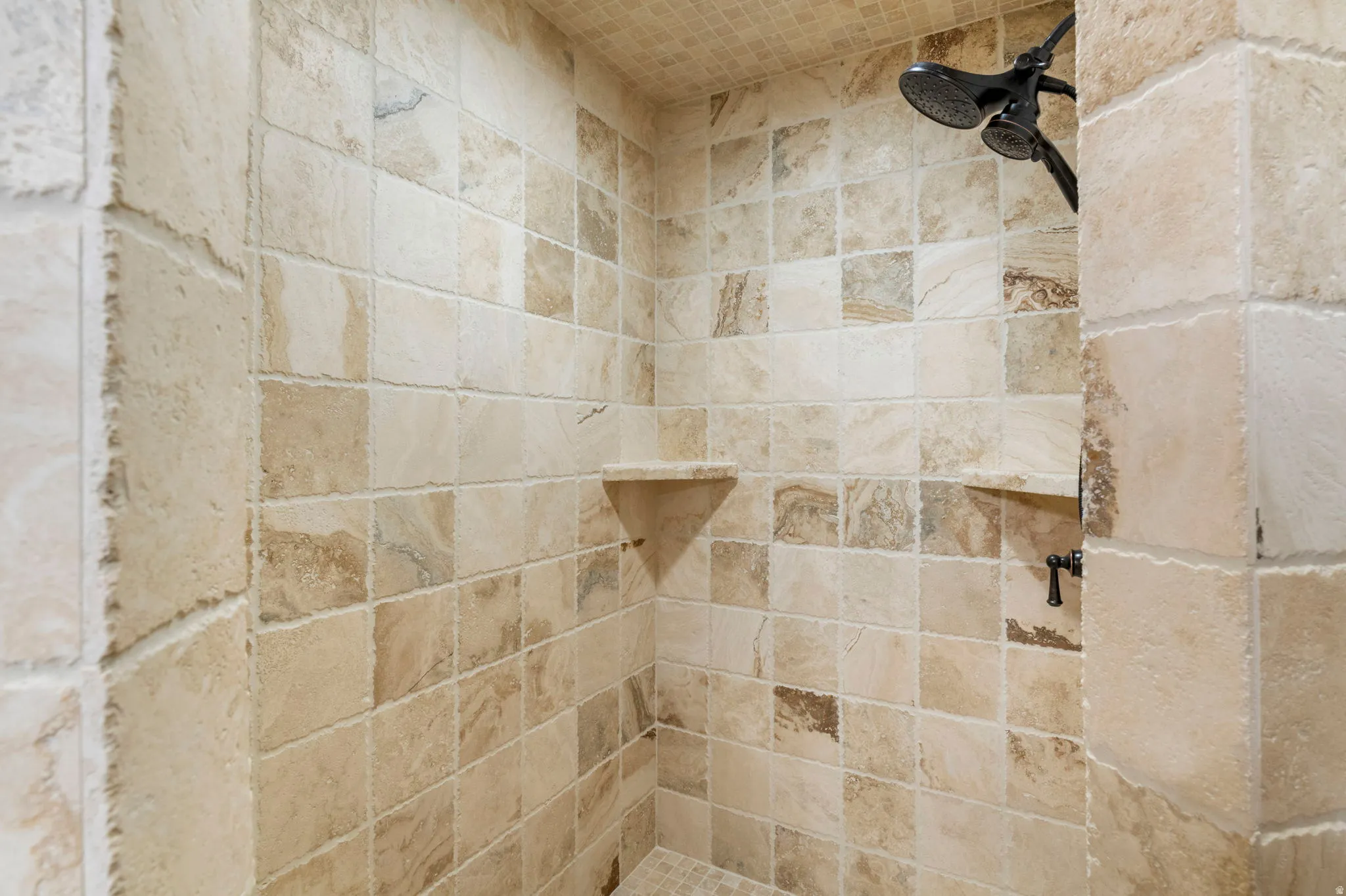 Bathroom with tiled shower