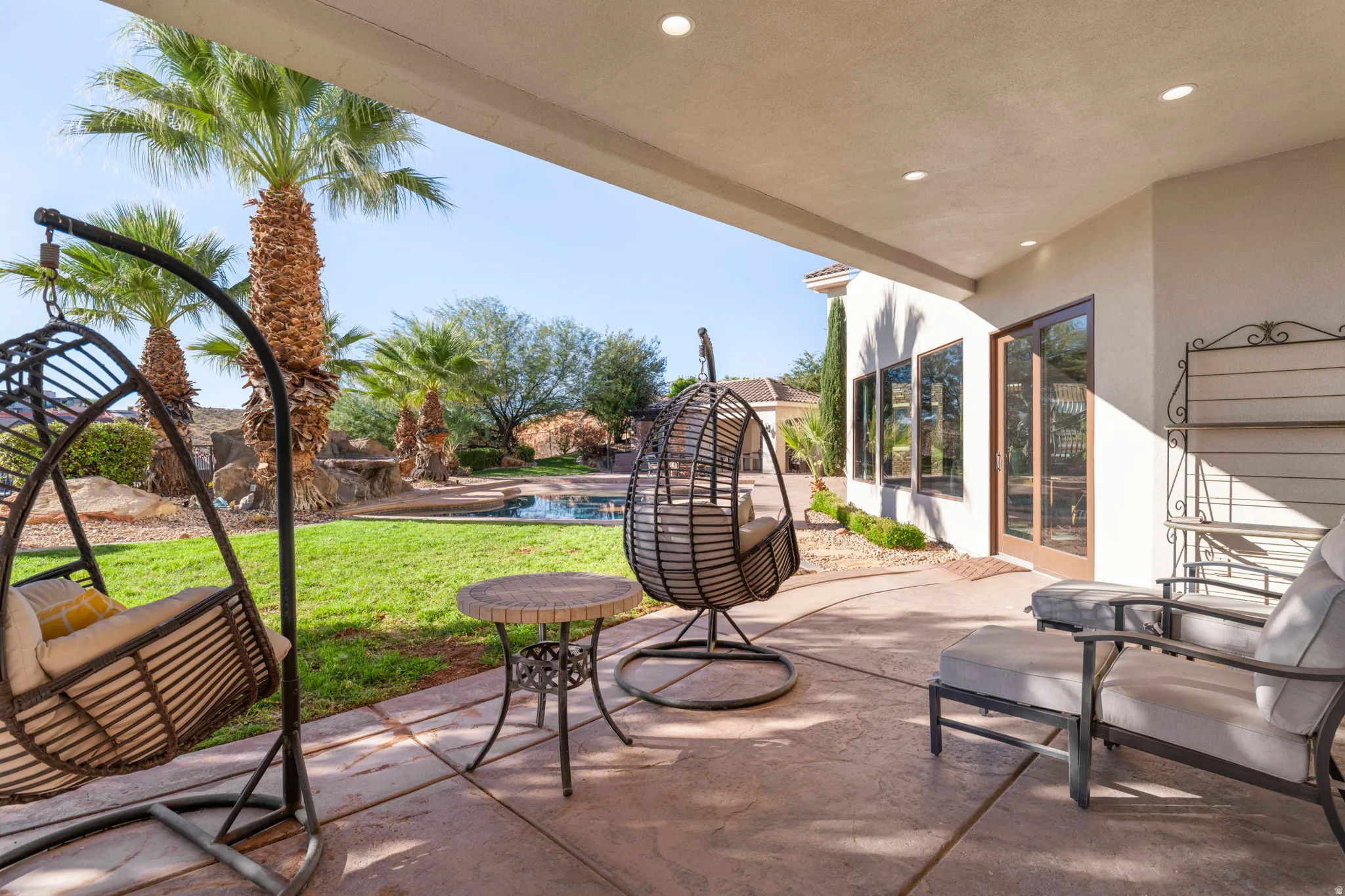 View of patio / terrace featuring an outdoor pool