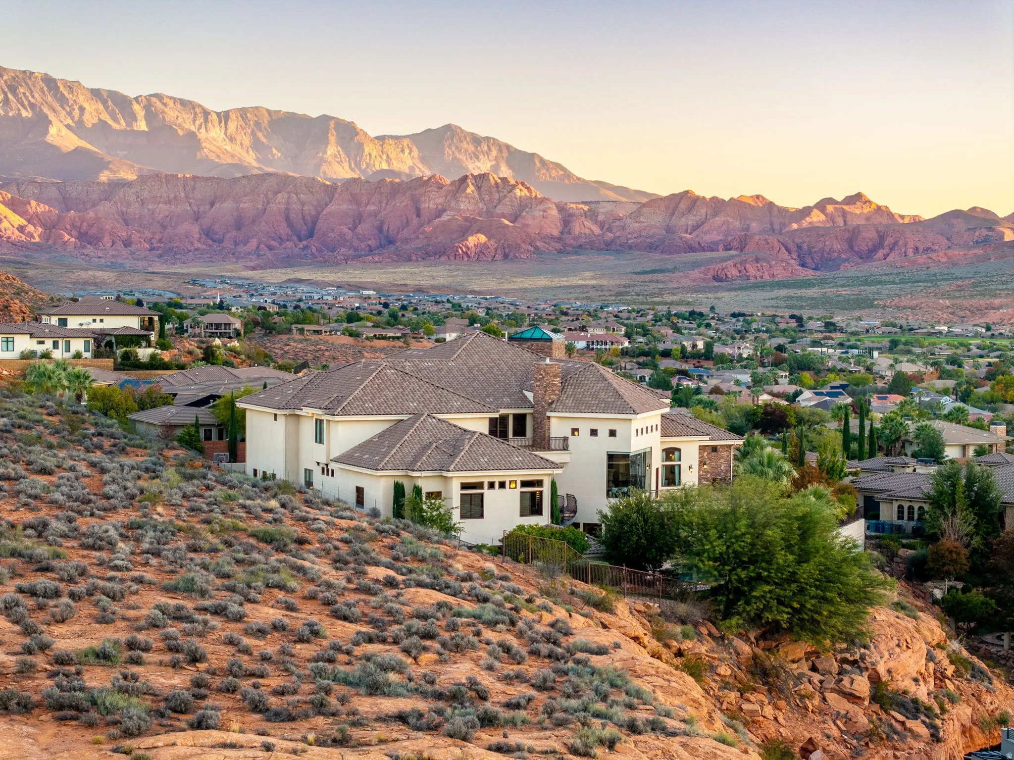 View of mountain backdrop