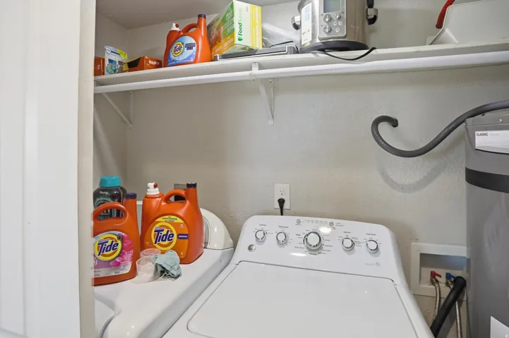 Washroom featuring washer and dryer in Kitchen
