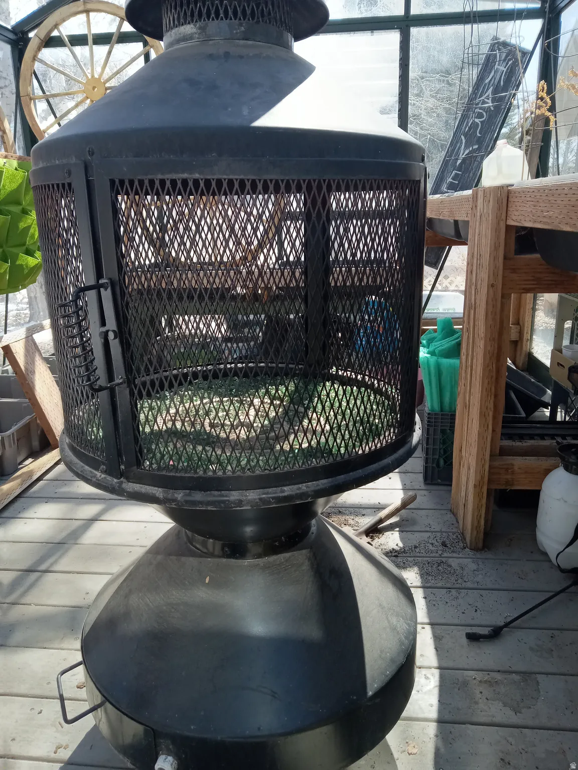 Exterior view of a central AC unit