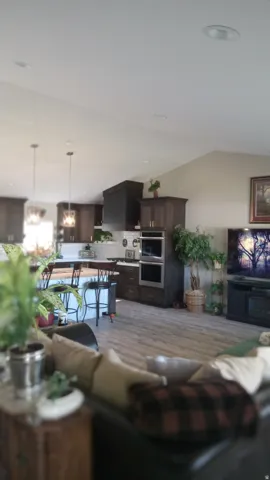 Living room featuring wood finished floors
